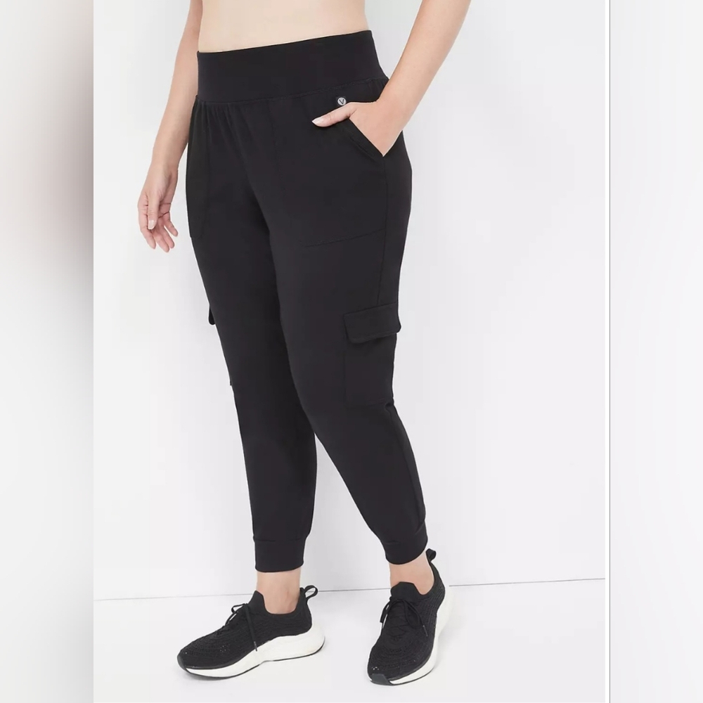 Livi By Lane Bryant HighRise Signature Stretch Slim Cargo Jogger 18/20 New W Tag